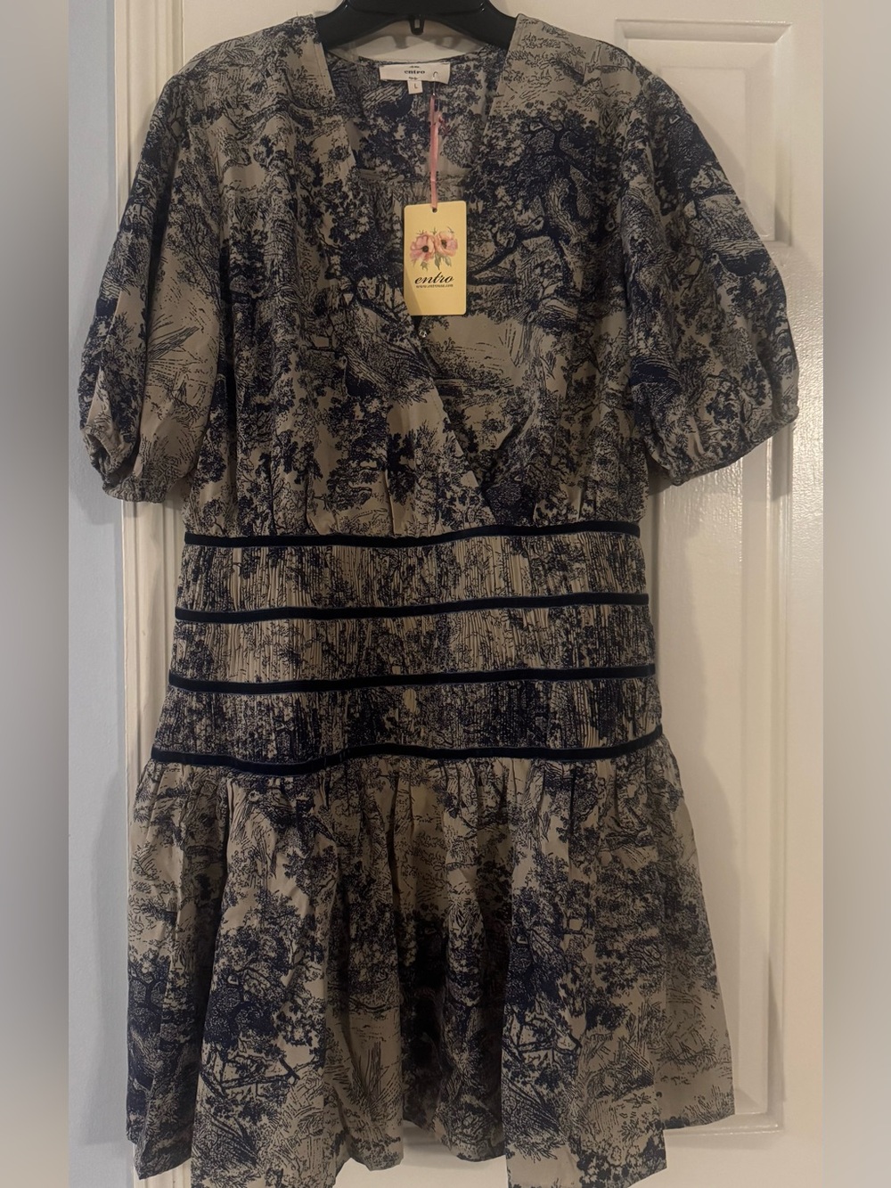 ENTRO NATURE PATTERNED DRESS - Picture 5 of 7